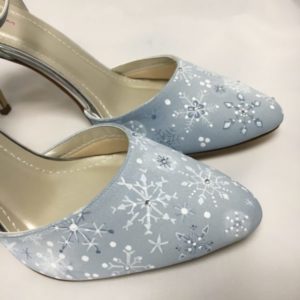 snowflake pretty wedding shoes